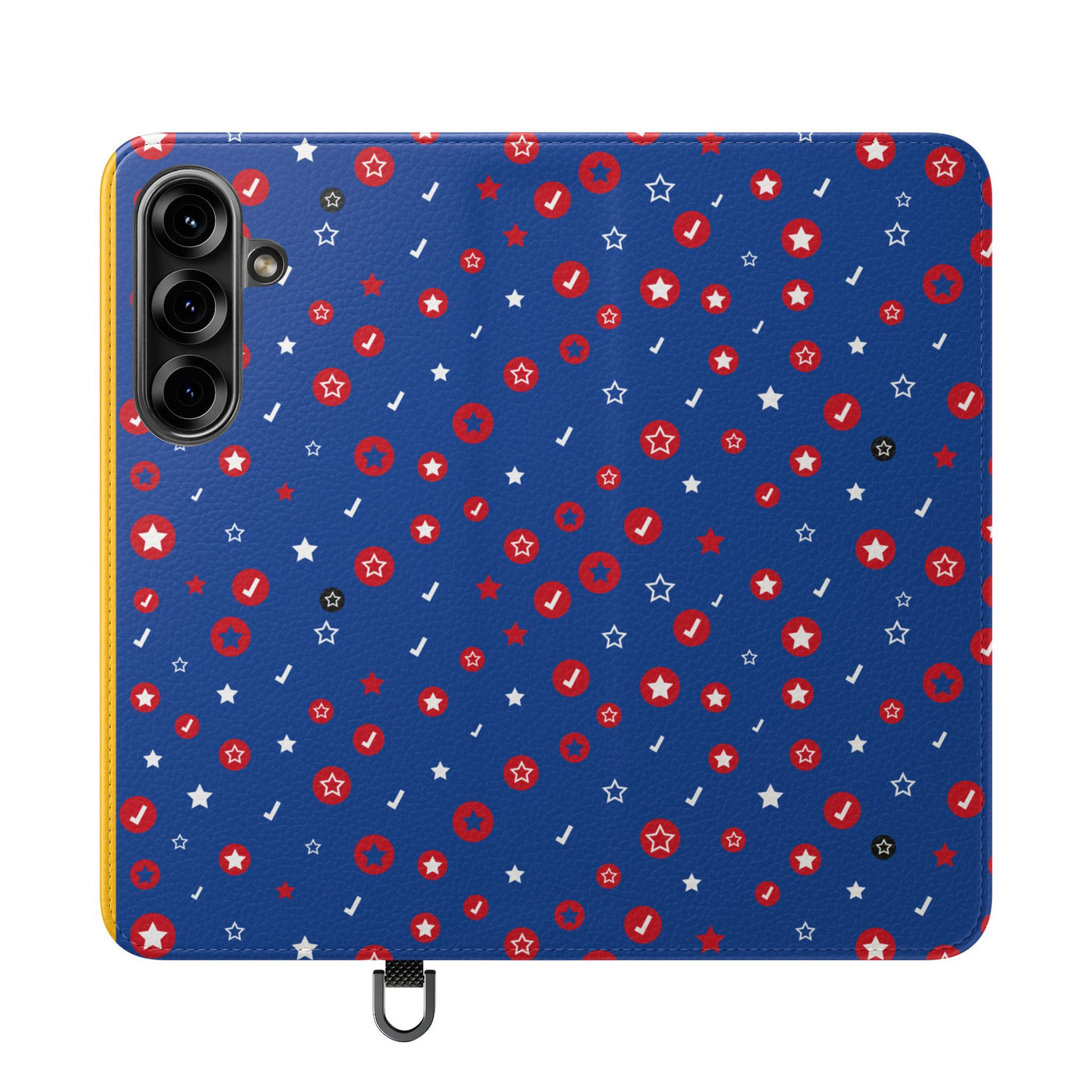 Patriotic Flip Case for Smartphones - Fun Stars and Stripes Design