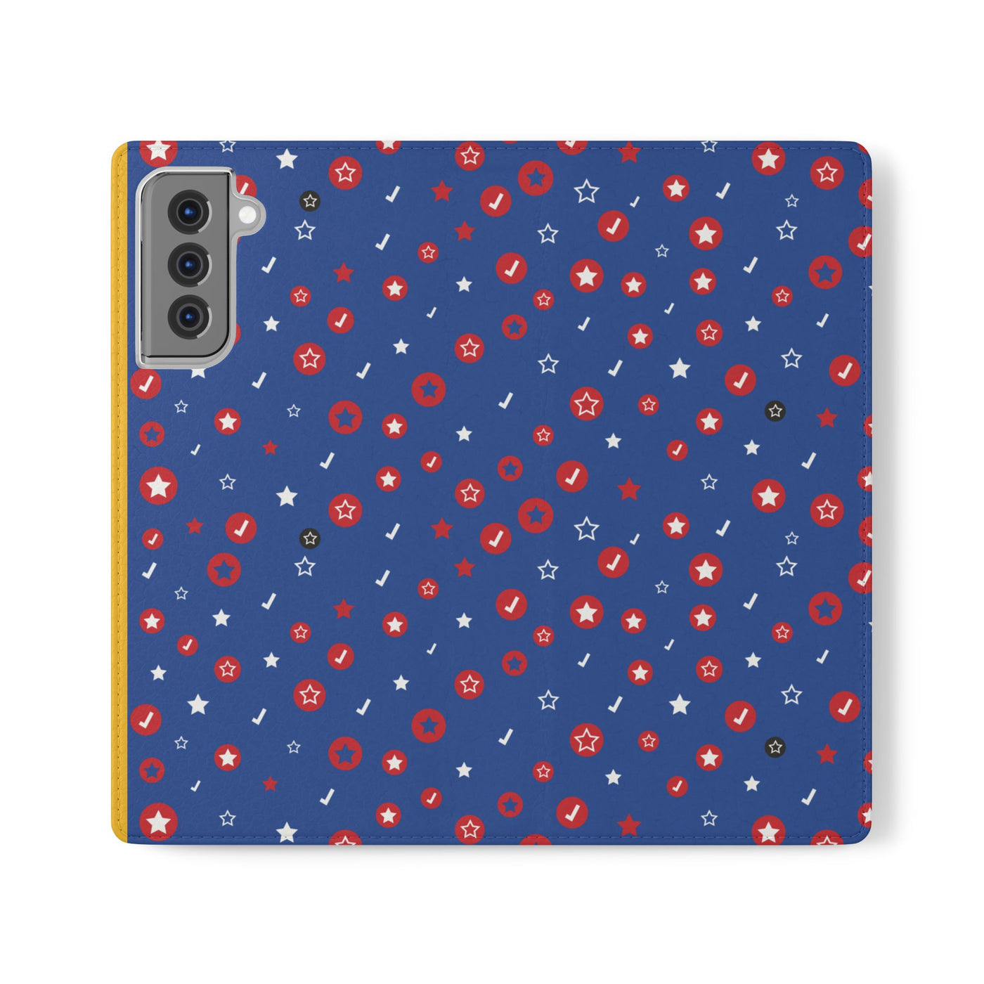 Patriotic Flip Case for Smartphones - Fun Stars and Stripes Design