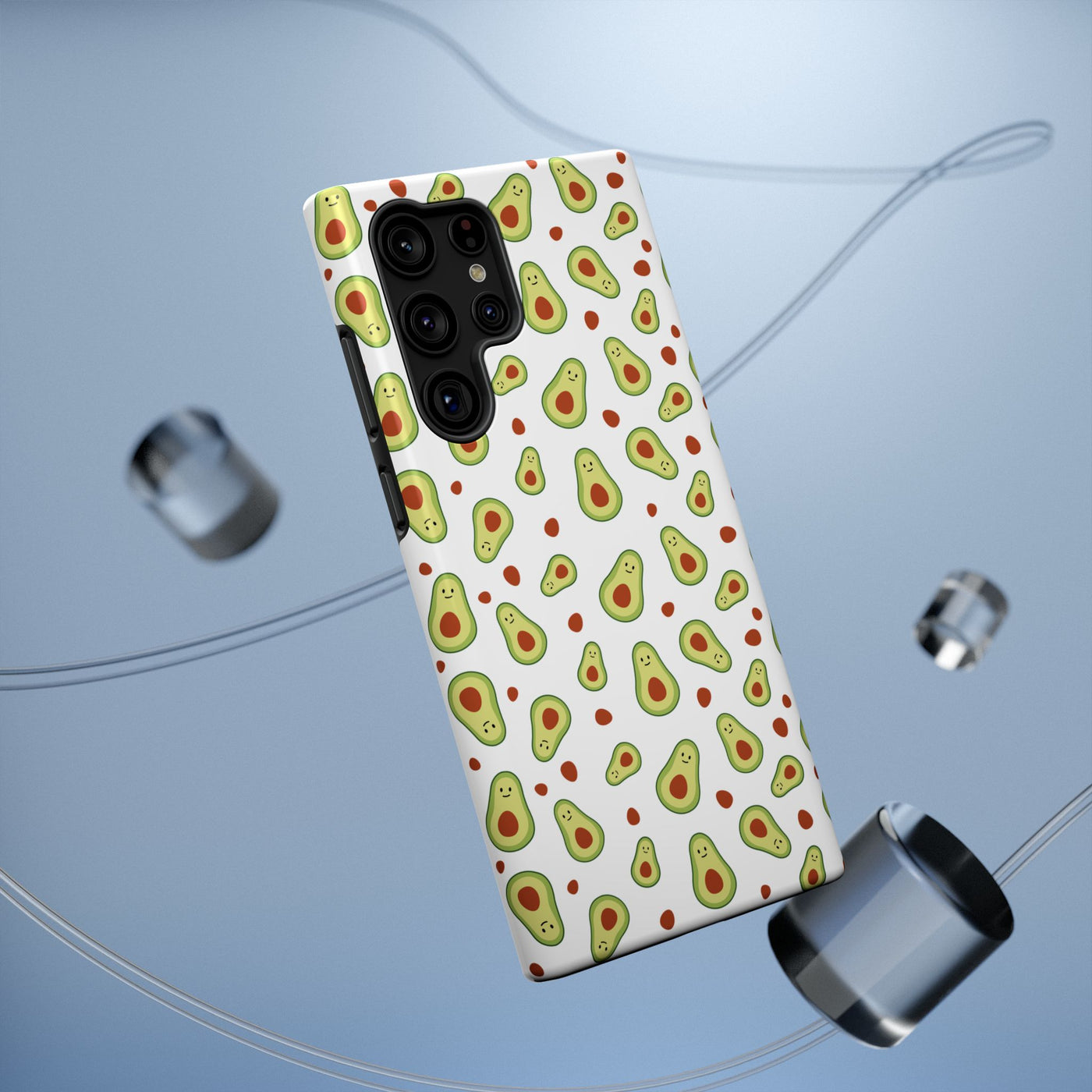 Avocado Pattern Impact-Resistant Phone Case - Fun & Functional
