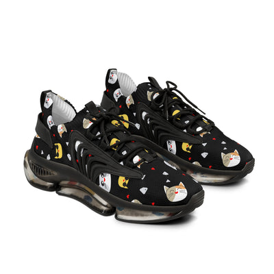 Cute Cat Print Mesh Sneakers for Cat Lovers
