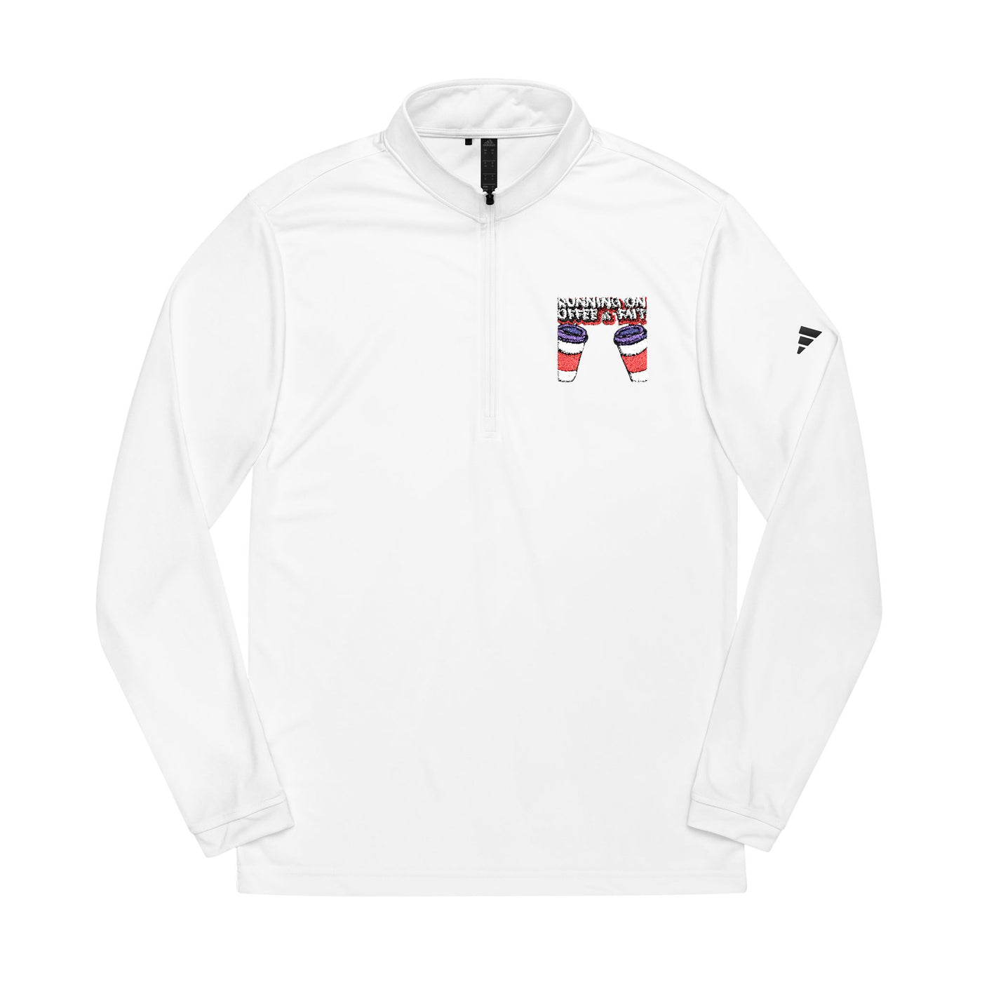 Adidas® Quarter-Zip Pullover with Stylish Embroidery