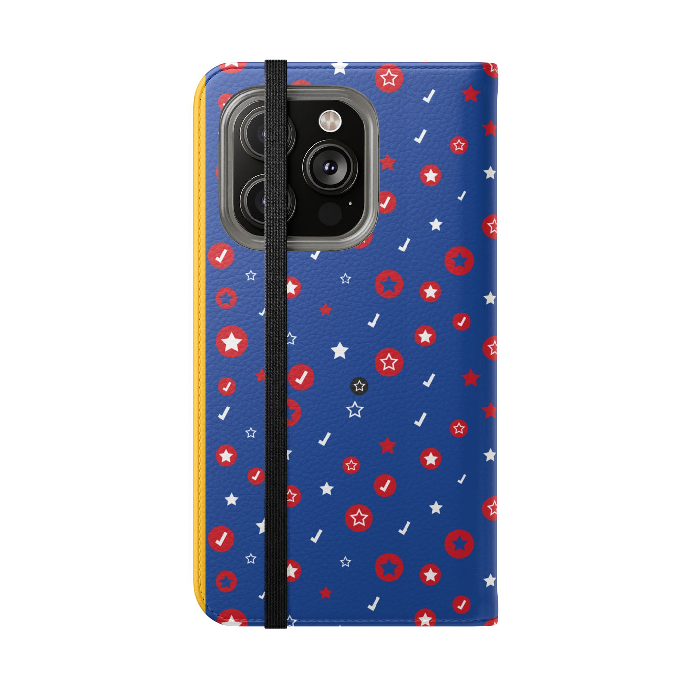 Patriotic Flip Case for Smartphones - Fun Stars and Stripes Design