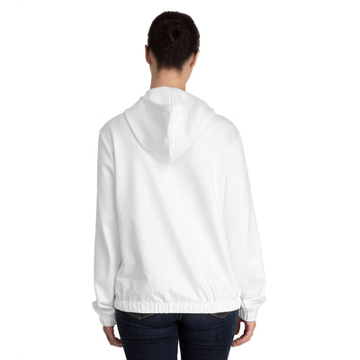 Running on Coffee & Faith Women's Full-Zip Hoodie, Cozy Jacket, Faith Apparel, Gift for Coffee Lovers, Inspirational Hoodie