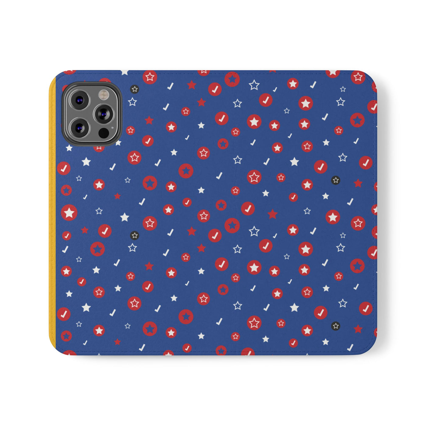 Patriotic Flip Case for Smartphones - Fun Stars and Stripes Design