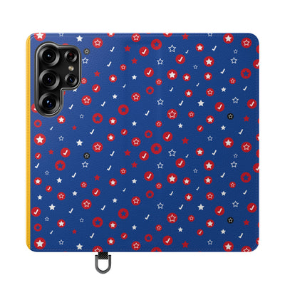 Patriotic Flip Case for Smartphones - Fun Stars and Stripes Design