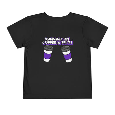 Toddler Short Sleeve Tee - Running on Coffee & Faith Design