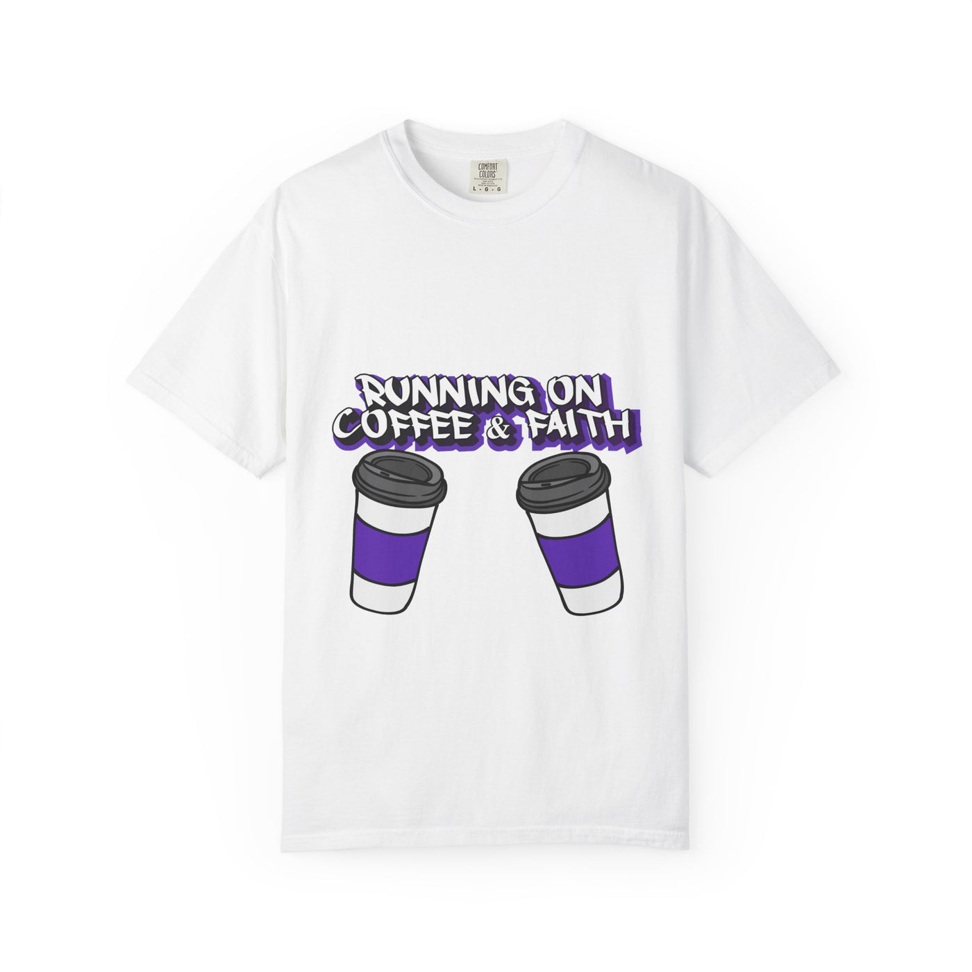 Unisex Coffee & Faith Graphic T-Shirt - Perfect for Relaxed Days