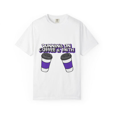 Unisex Coffee & Faith Graphic T-Shirt - Perfect for Relaxed Days