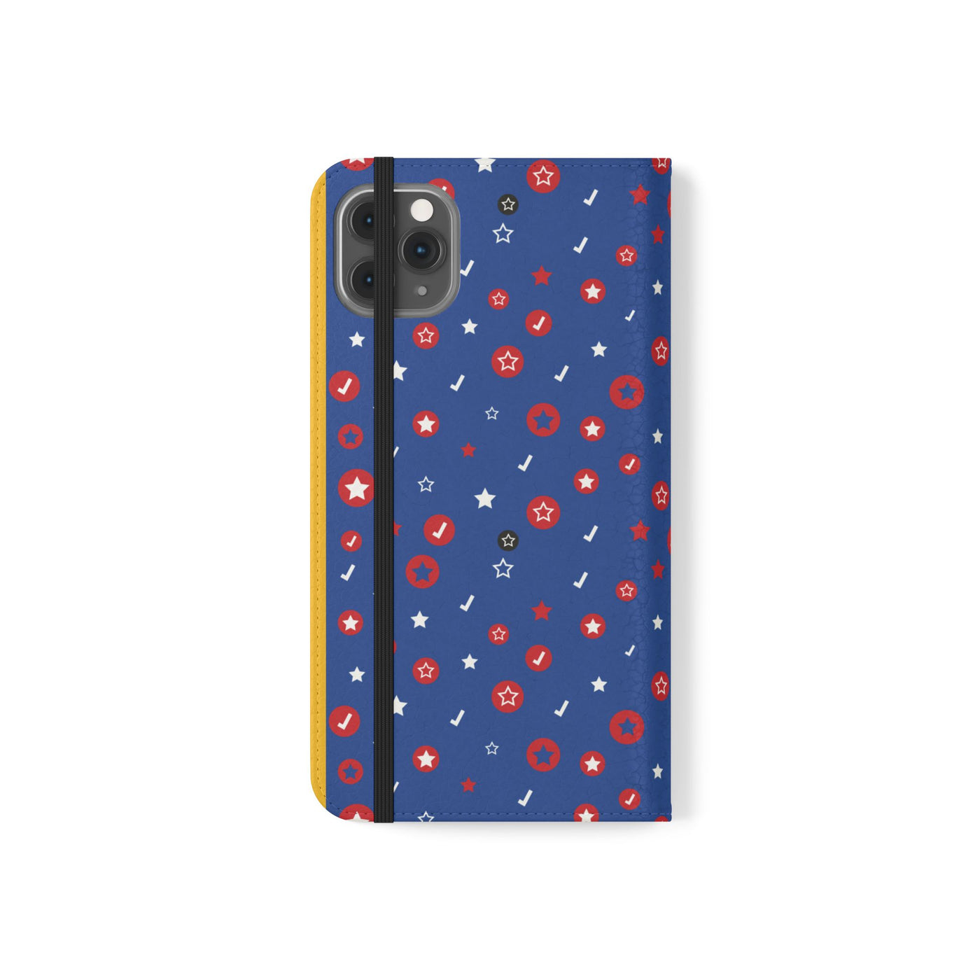 Patriotic Flip Case for Smartphones - Fun Stars and Stripes Design