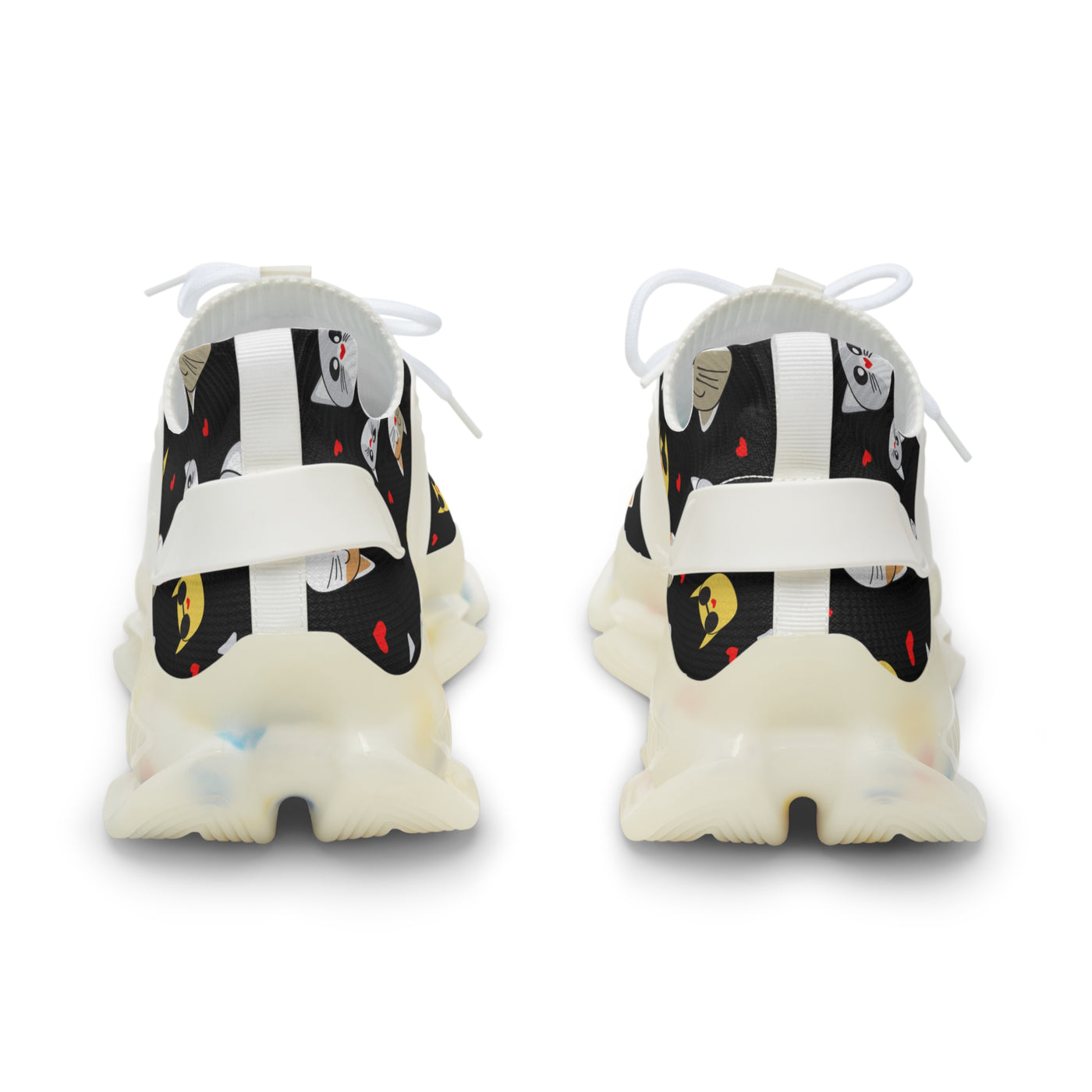 Cute Cat Print Mesh Sneakers for Cat Lovers