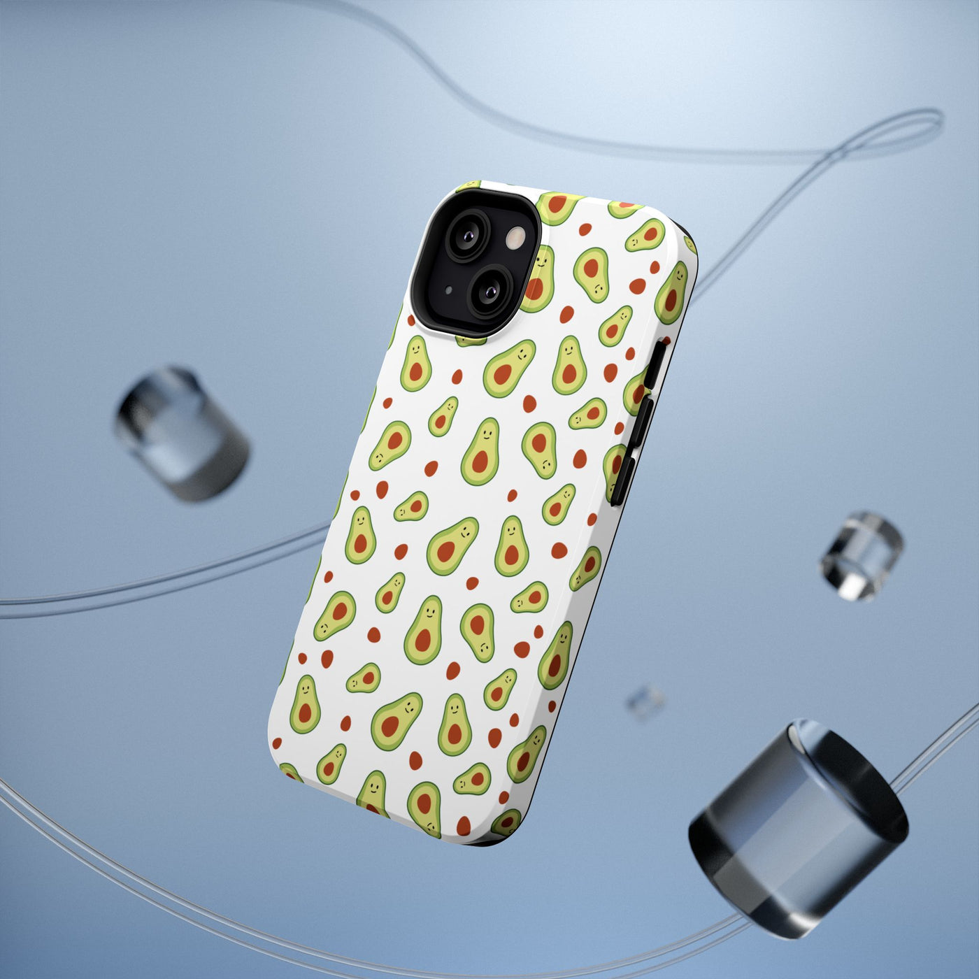 Avocado Pattern Impact-Resistant Phone Case - Fun & Functional