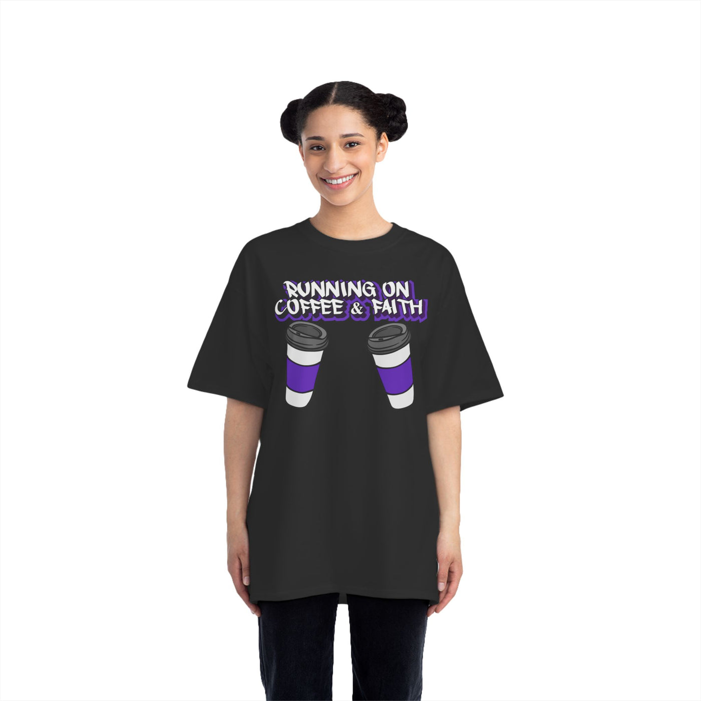 Running on Coffee & Faith Short-Sleeve T-Shirt