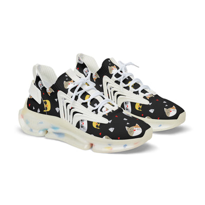 Cute Cat Print Mesh Sneakers for Cat Lovers