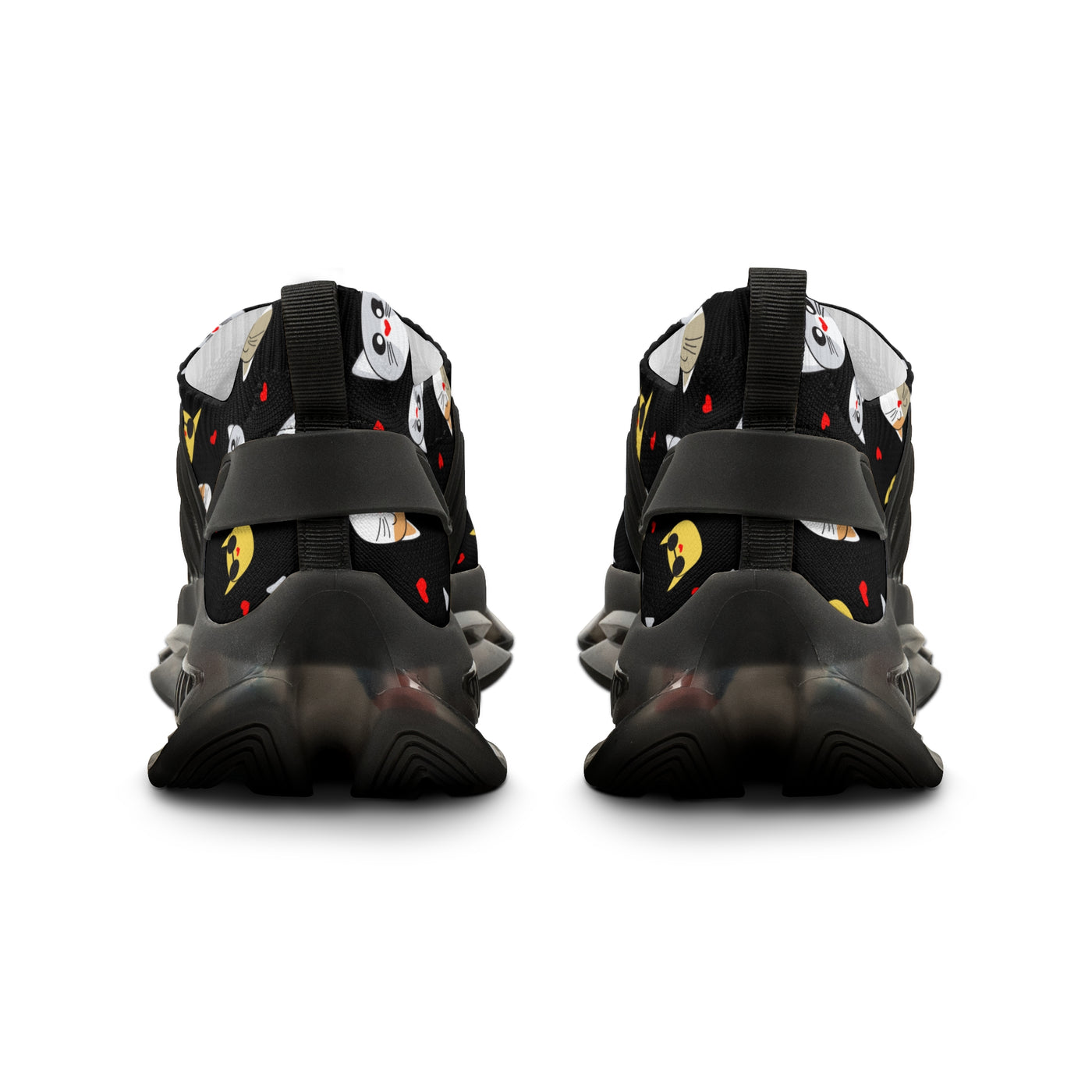 Cute Cat Print Mesh Sneakers for Cat Lovers