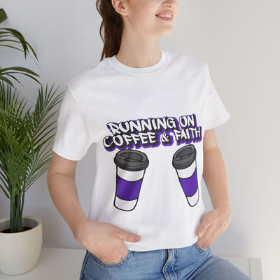 Funny Coffee & Faith Unisex Jersey T-Shirt