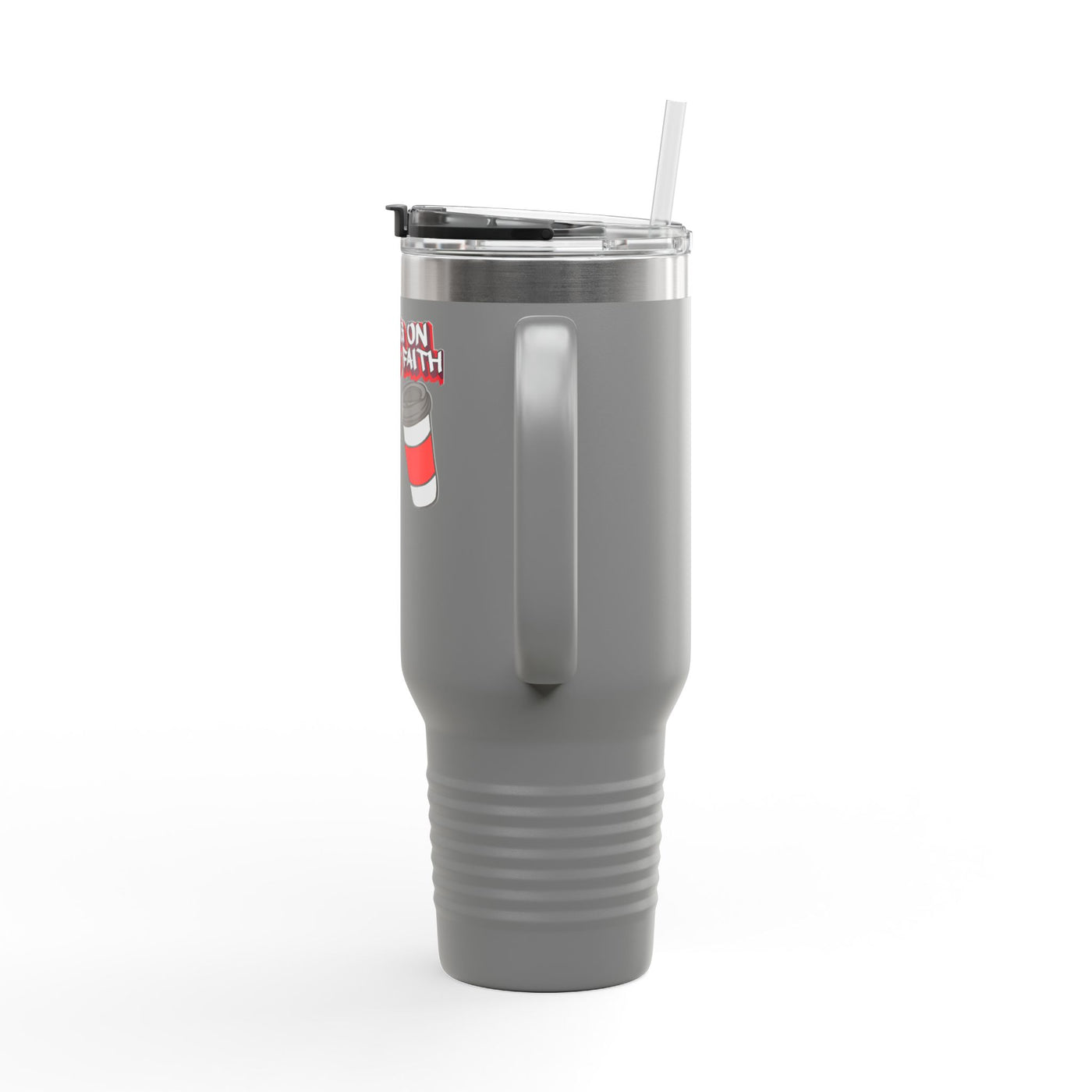 Running on Coffee & Faith Insulated Travel Mug - 40oz Coffee Lover's Companion