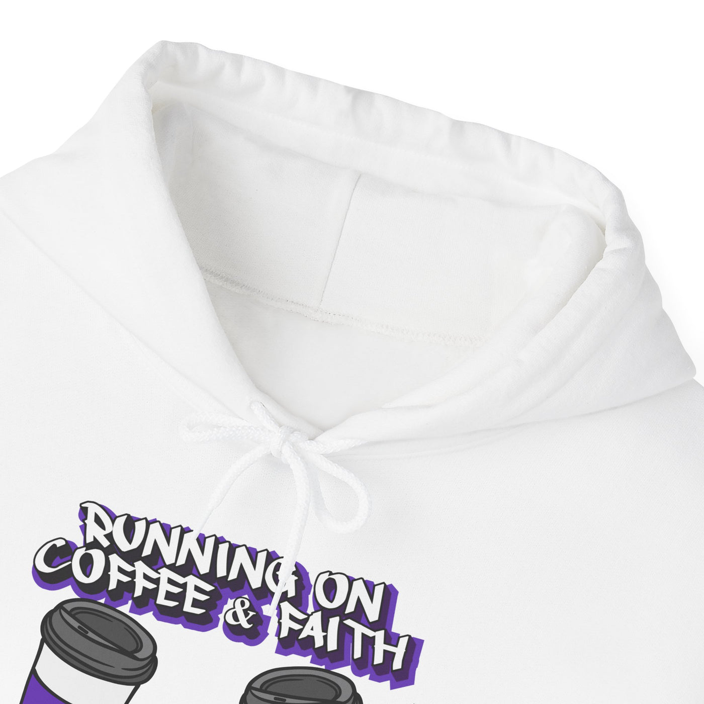 Running on Coffee & Faith Hooded Sweatshirt