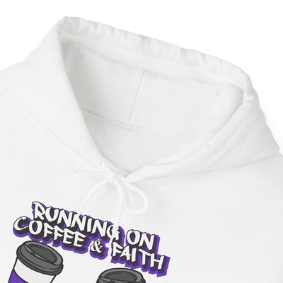 Running on Coffee & Faith Hooded Sweatshirt