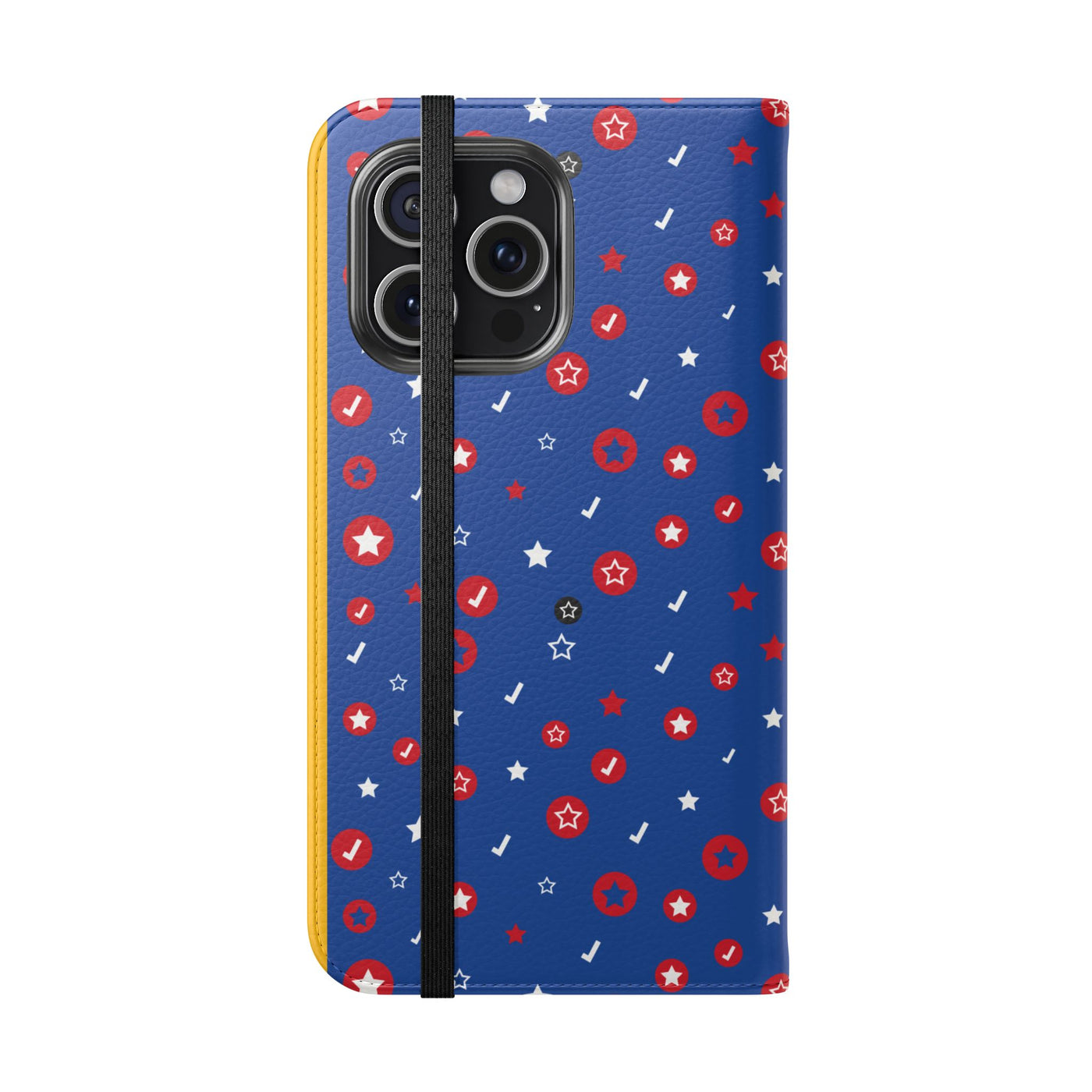 Patriotic Flip Case for Smartphones - Fun Stars and Stripes Design