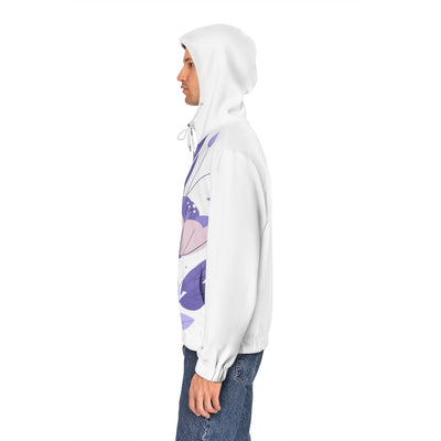 Floral Men's Full-Zip Hoodie - Stylish Comfort for All Occasions