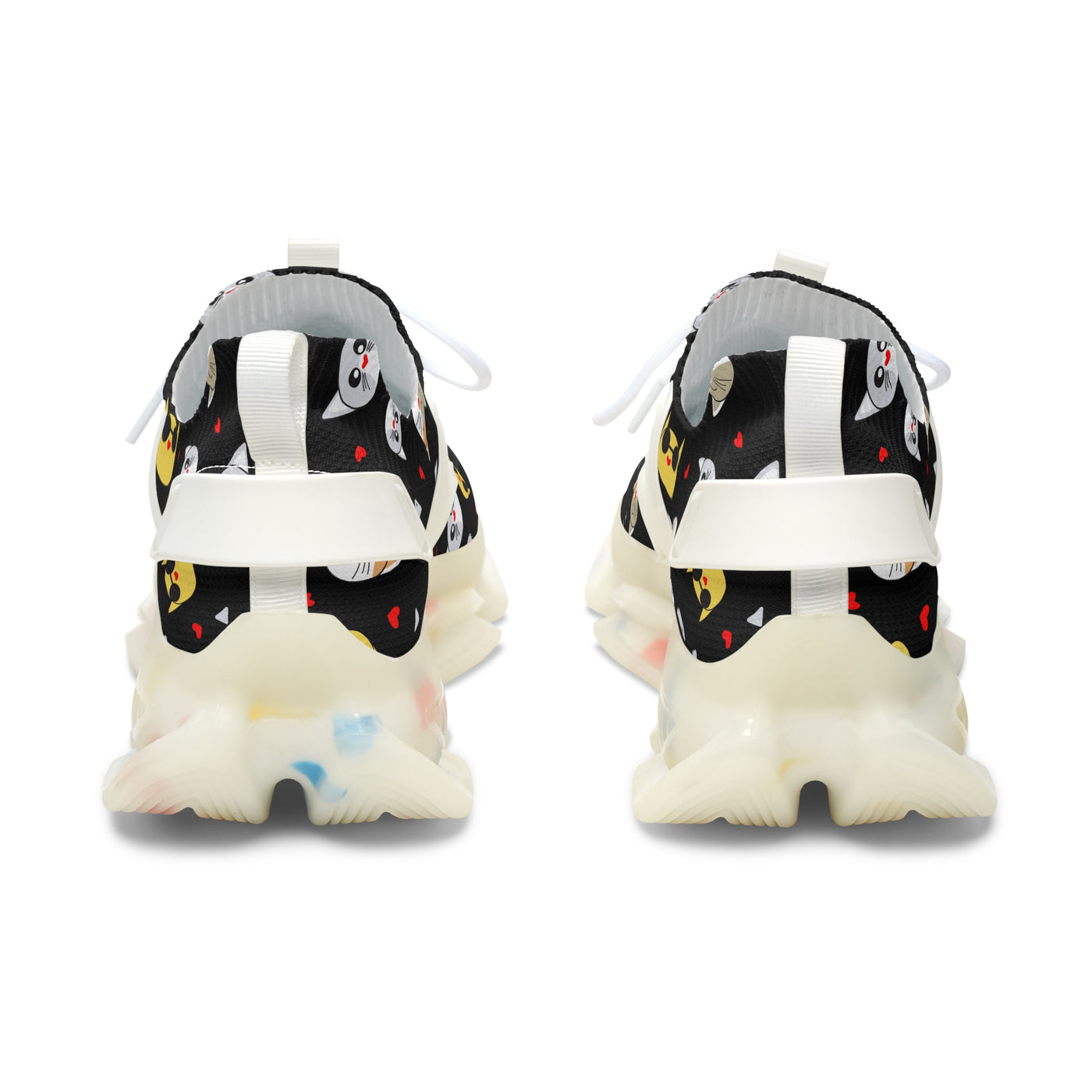 Cute Cat Design Women's Mesh Sneakers - Stylish & Comfortable Footwear