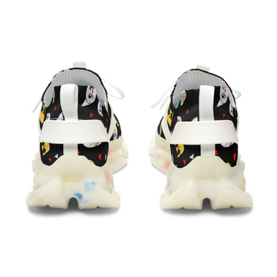 Cute Cat Design Women's Mesh Sneakers - Stylish & Comfortable Footwear