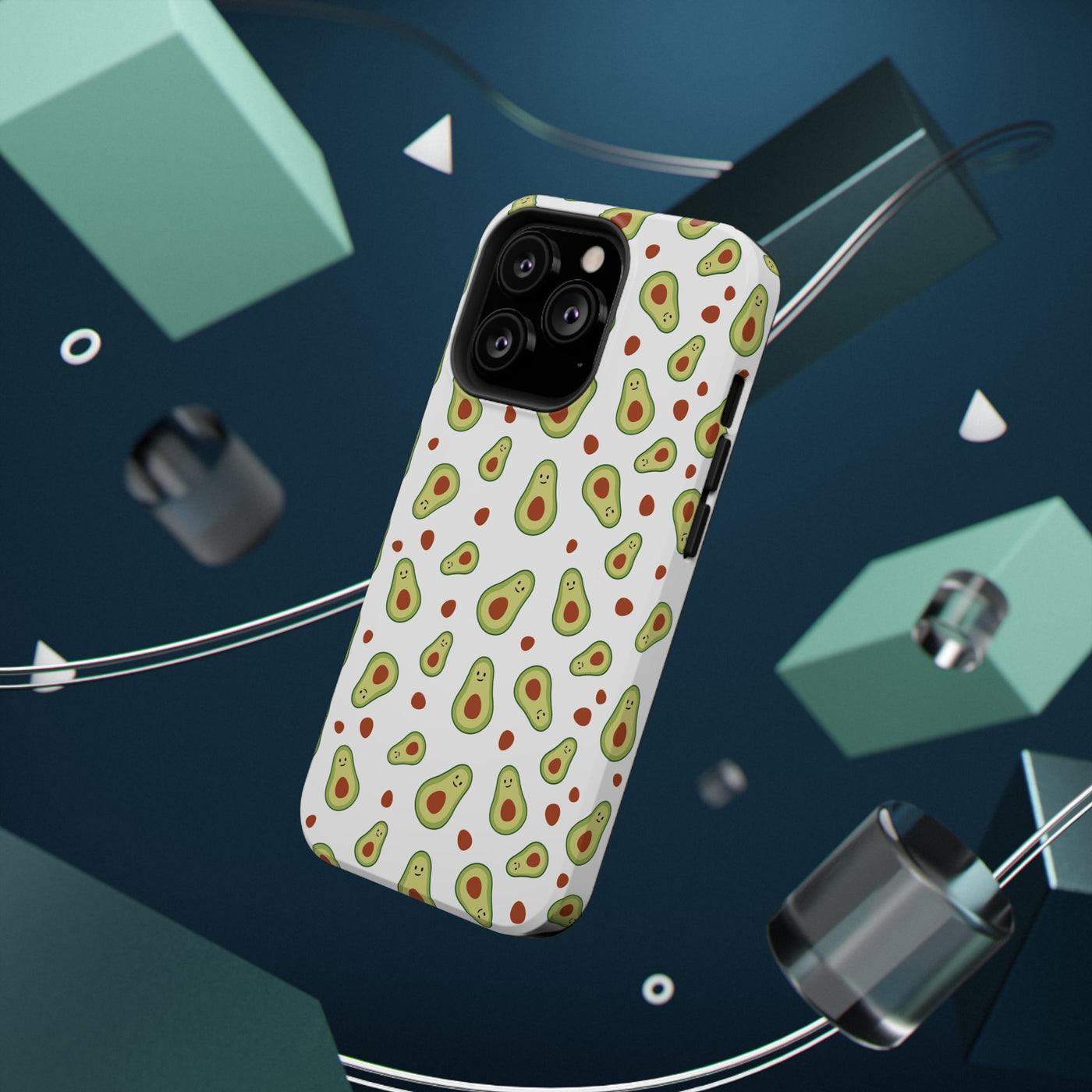 Avocado Pattern Impact-Resistant Phone Case - Fun & Functional