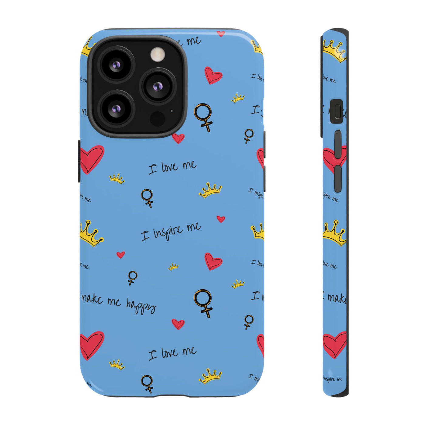 Inspiring Phone Case - 'I Love Me' Design - Tough Cases