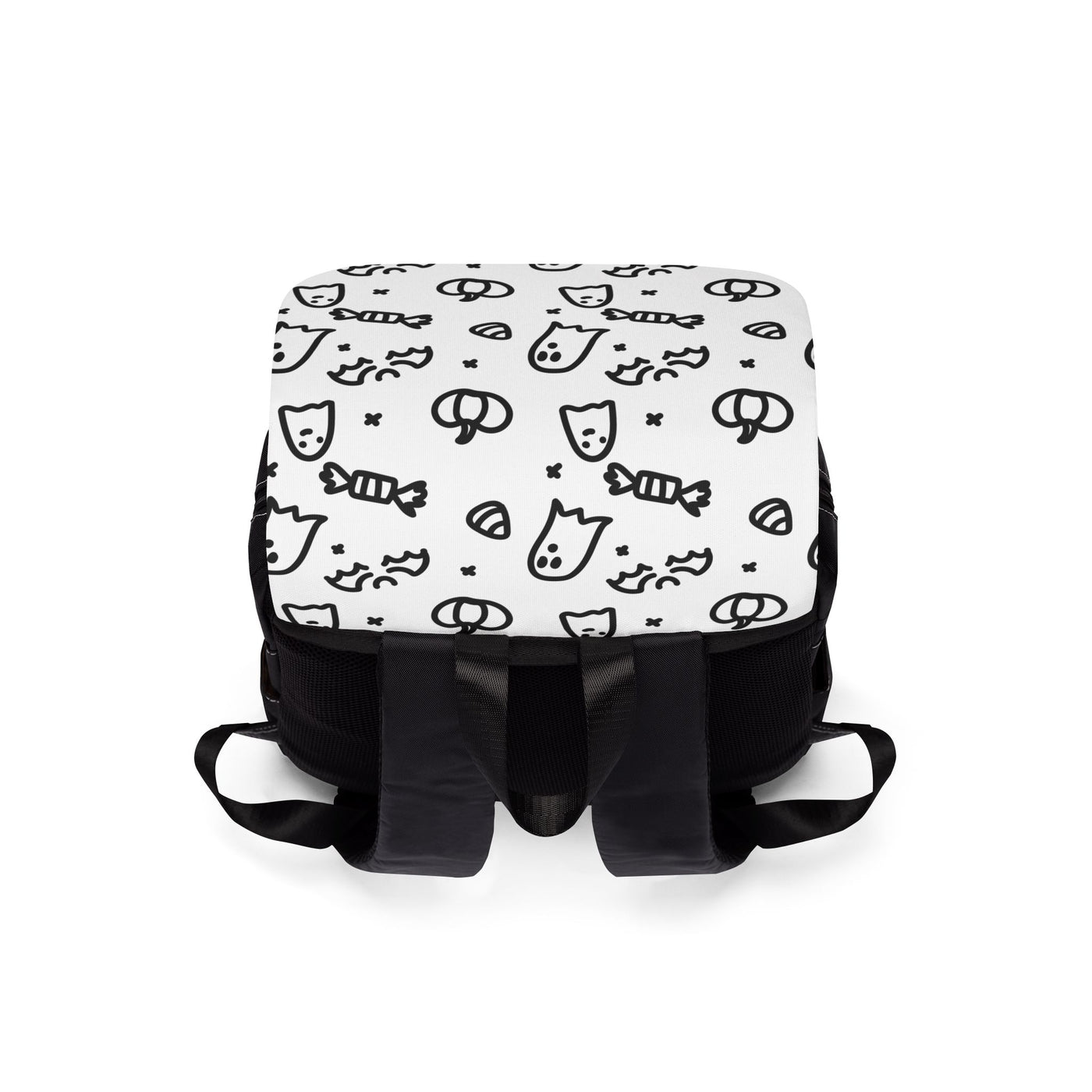 Spooky Halloween Casual Backpack - Unisex Design with Ghosts and Pumpkins