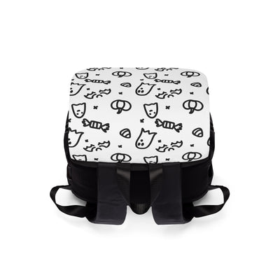 Spooky Halloween Casual Backpack - Unisex Design with Ghosts and Pumpkins
