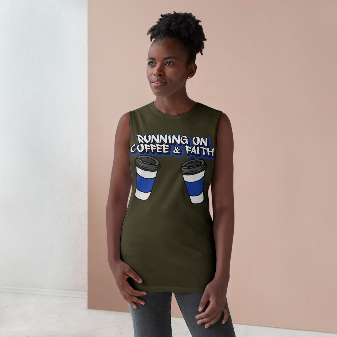 Spooky Vibes Unisex Barnard Tank - Halloween Graphic Sleeveless Tee