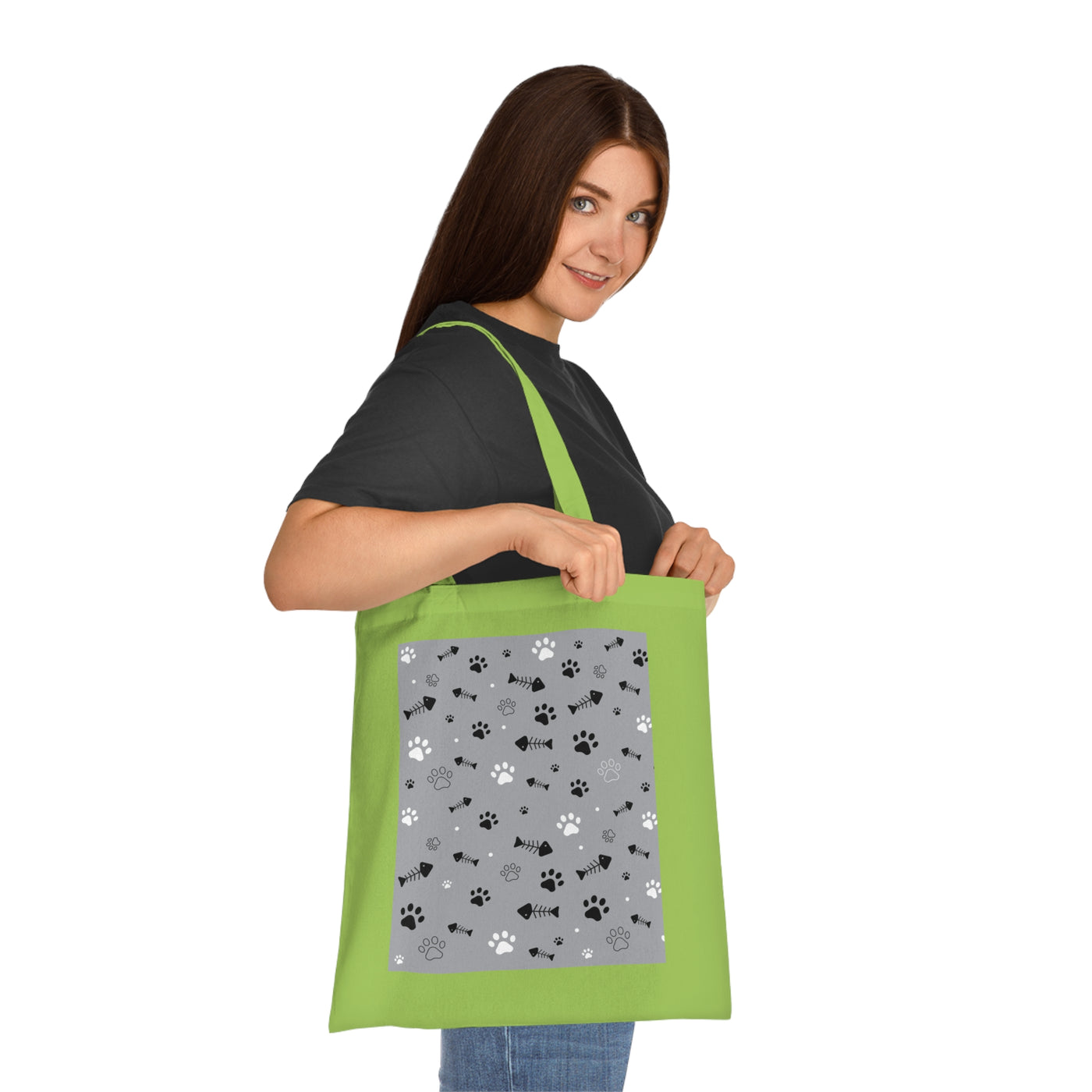 Cute Pet Themed Cotton Tote Bag - Perfect for Animal Lovers