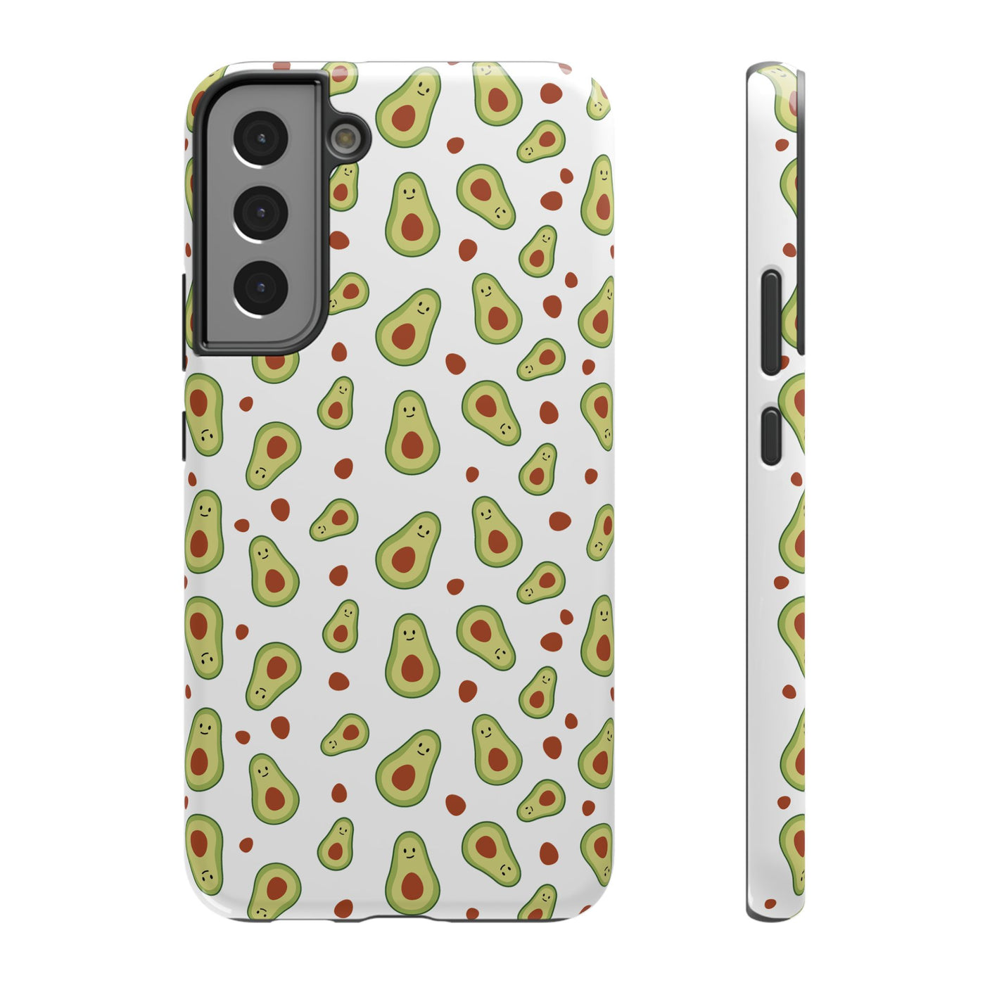 Avocado Pattern Impact-Resistant Phone Case - Fun & Functional