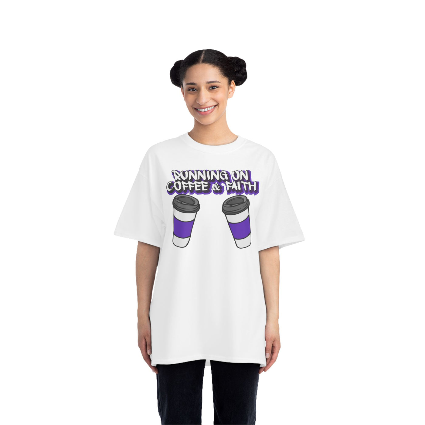 Running on Coffee & Faith Short-Sleeve T-Shirt