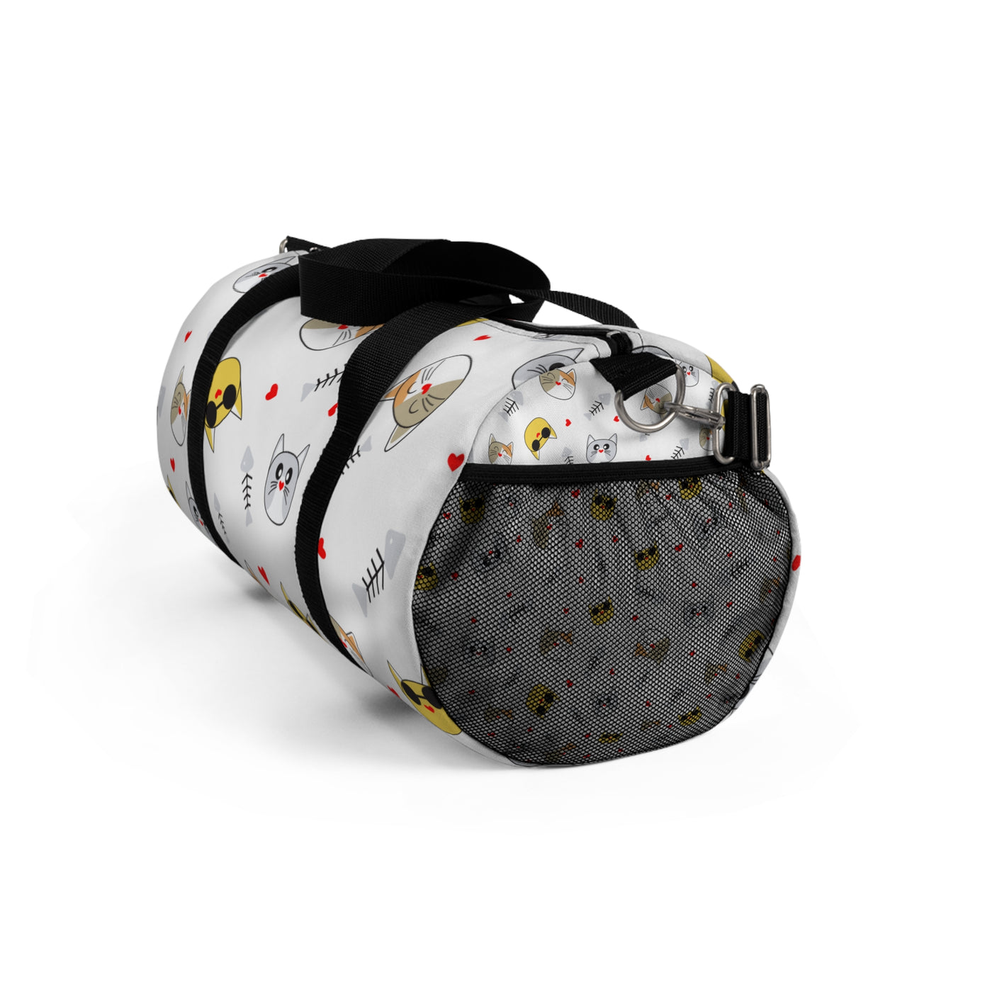 Playful Cat Print Duffel Bag - Perfect for Pet Lovers and Travel