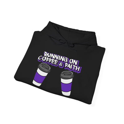 Running on Coffee & Faith Hoodie - Unisex Heavy Blend Sweatshirt