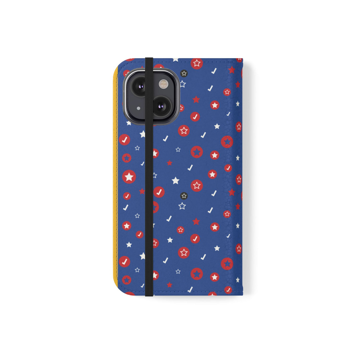 Patriotic Flip Case for Smartphones - Fun Stars and Stripes Design