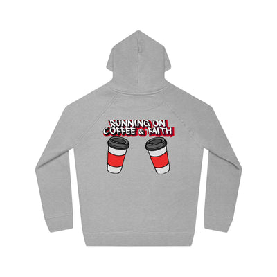 Running on Coffee & Faith Unisex Hoodie | Cozy Motivational Sweatshirt for Coffee Lovers, Perfect Gift for Birthdays, Holidays, Workwear