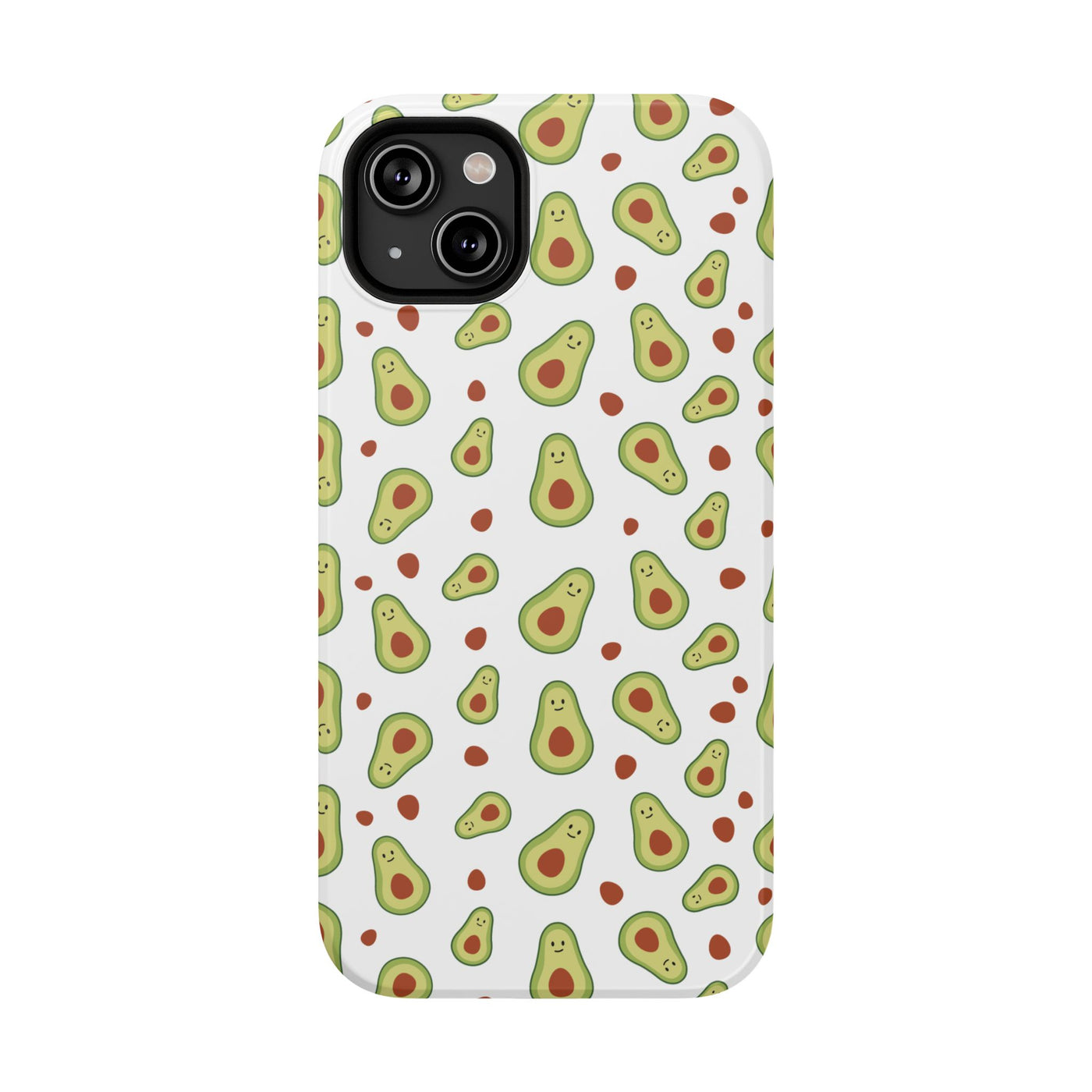 Avocado Pattern Impact-Resistant Phone Case - Fun & Functional