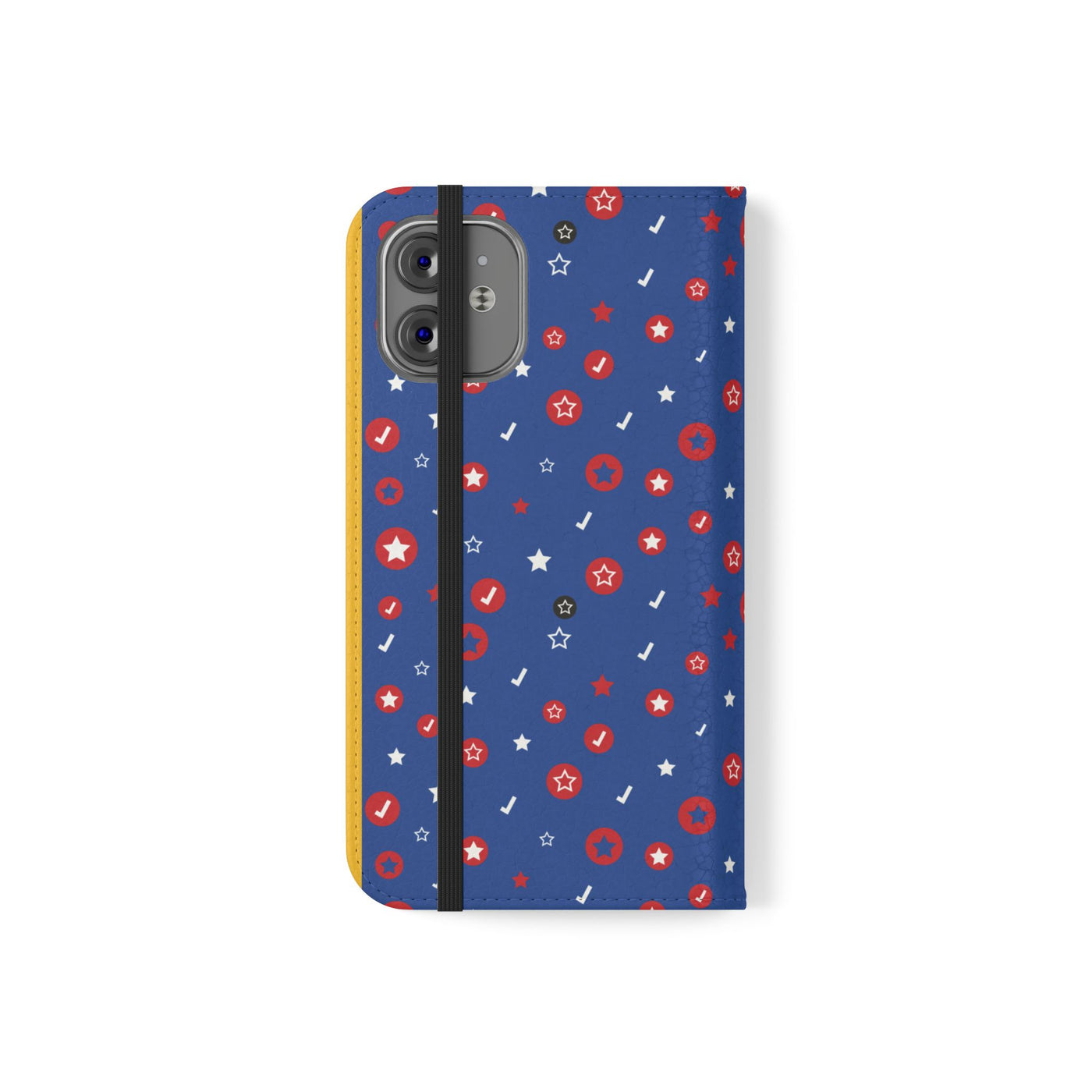 Patriotic Flip Case for Smartphones - Fun Stars and Stripes Design
