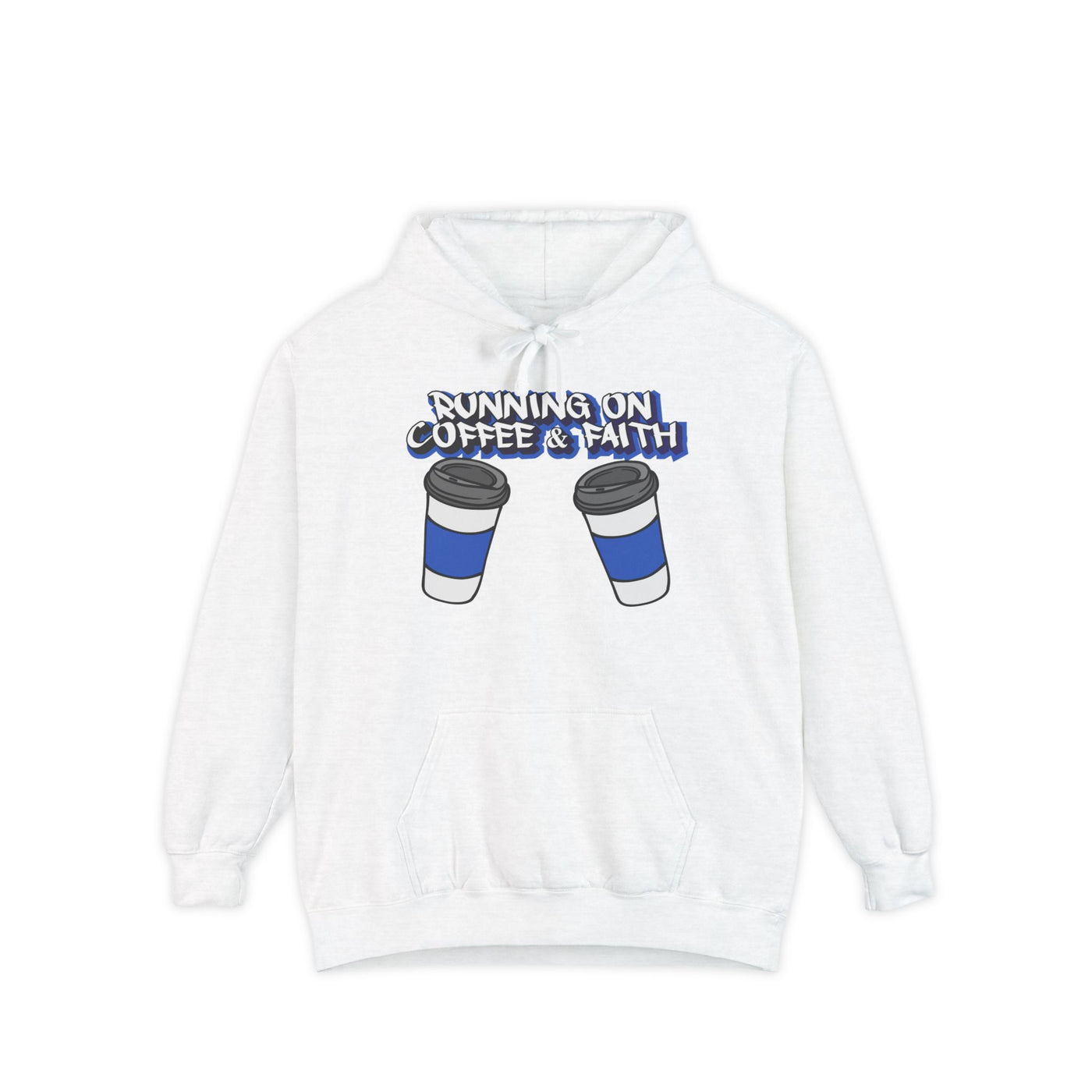 Running on Coffee & Faith Unisex Hoodie - Cozy Spiritual Apparel
