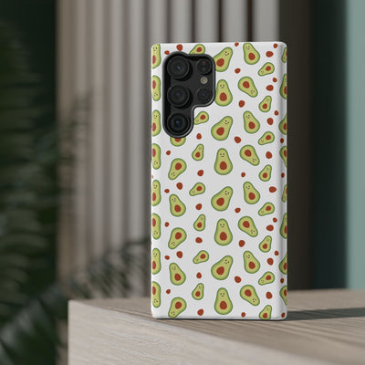 Avocado Pattern Impact-Resistant Phone Case - Fun & Functional