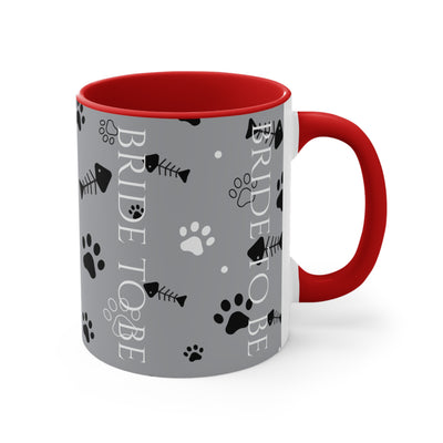 Bride to Be Accent Mug - Perfect for Pet Lovers