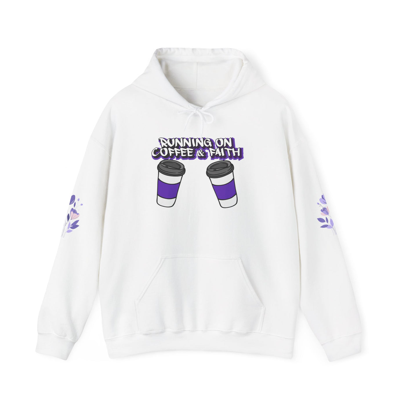 Running on Coffee & Faith Hooded Sweatshirt