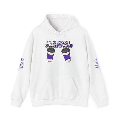 Running on Coffee & Faith Hooded Sweatshirt