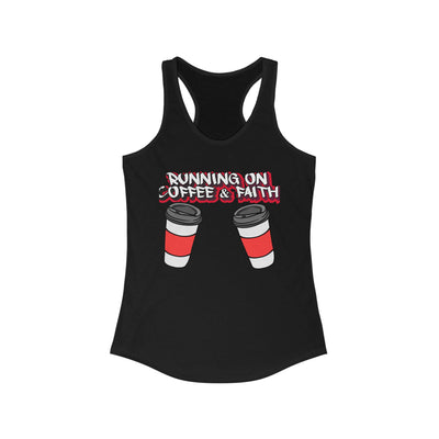 Running on Coffee & Faith Racerback Tank Top for Women