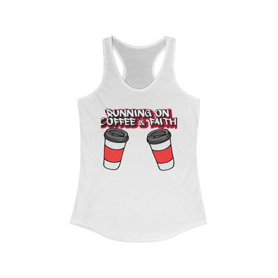 Running on Coffee & Faith Racerback Tank Top for Women