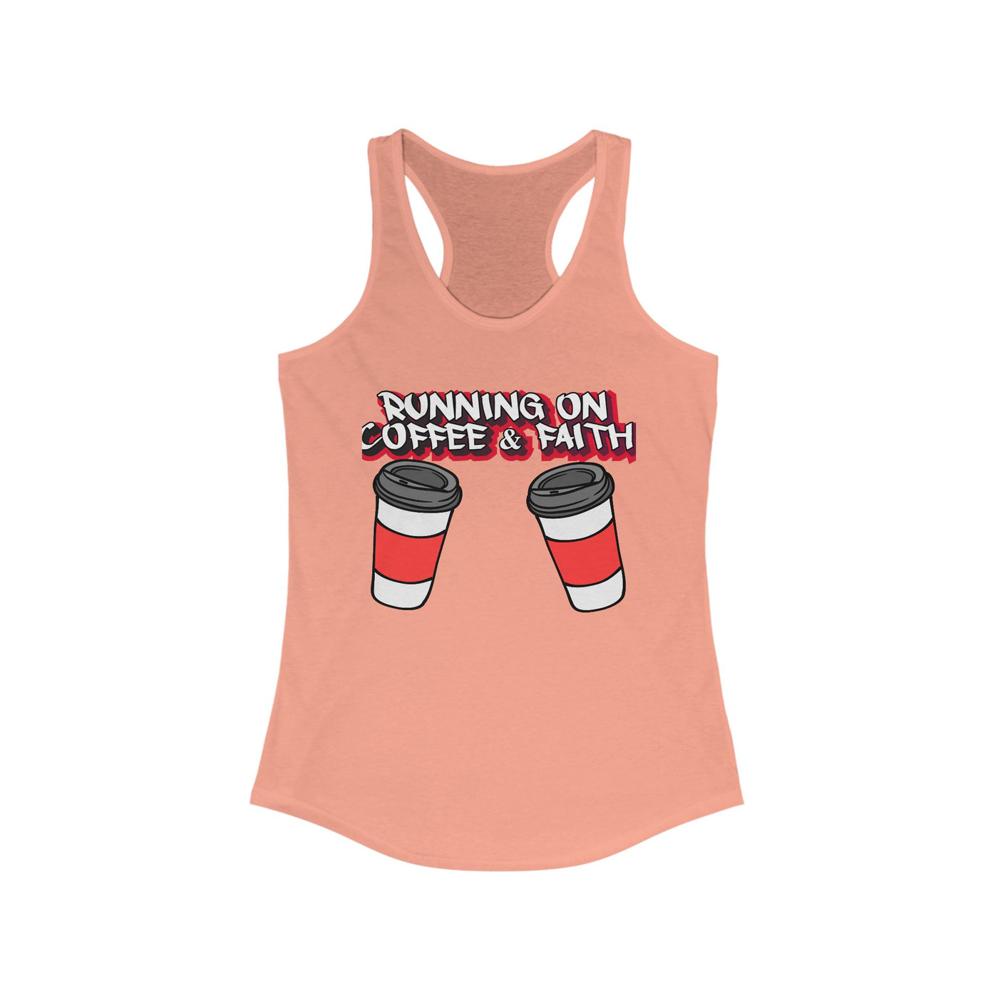 Running on Coffee & Faith Racerback Tank Top for Women