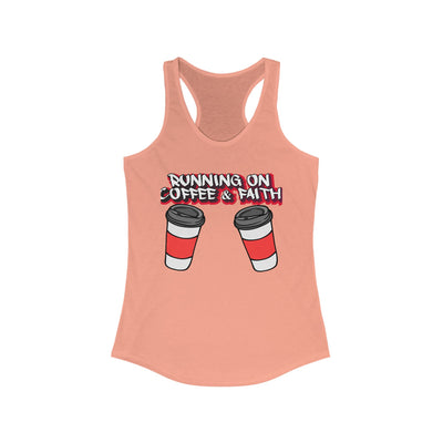 Running on Coffee & Faith Racerback Tank Top for Women