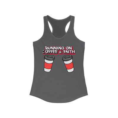 Running on Coffee & Faith Racerback Tank Top for Women
